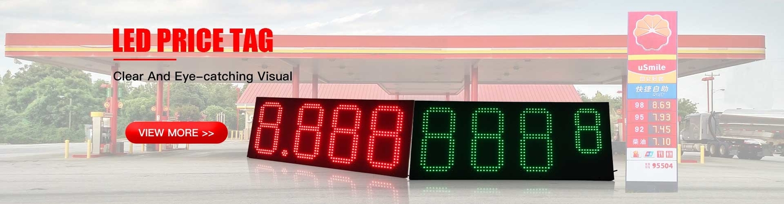 qualidade O preço de gás do diodo emissor de luz assina exterior fábrica