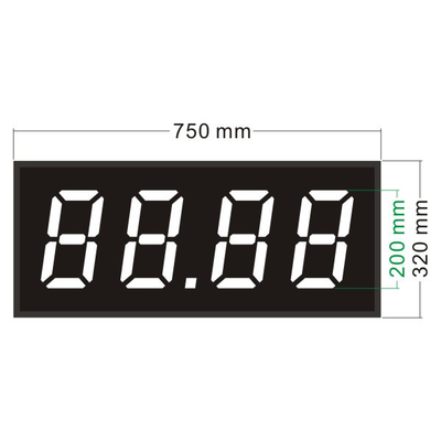 Aluminum Plastic Plate Gas Station Digital Price Signs Oil Price 7 Segment Display Board